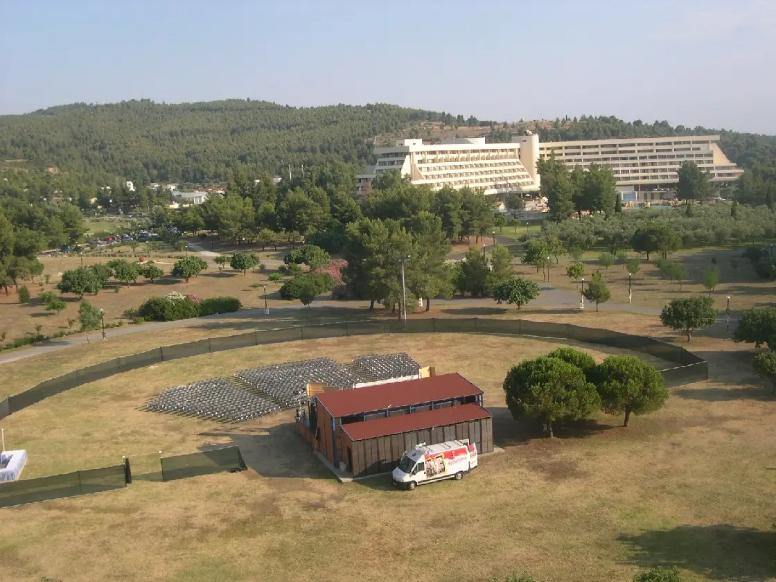 Meliton Hotel at Porto Carras seen from Sithonia