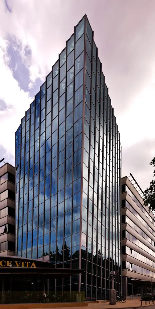 Exterior of the Perla resort building in Nova Gorica